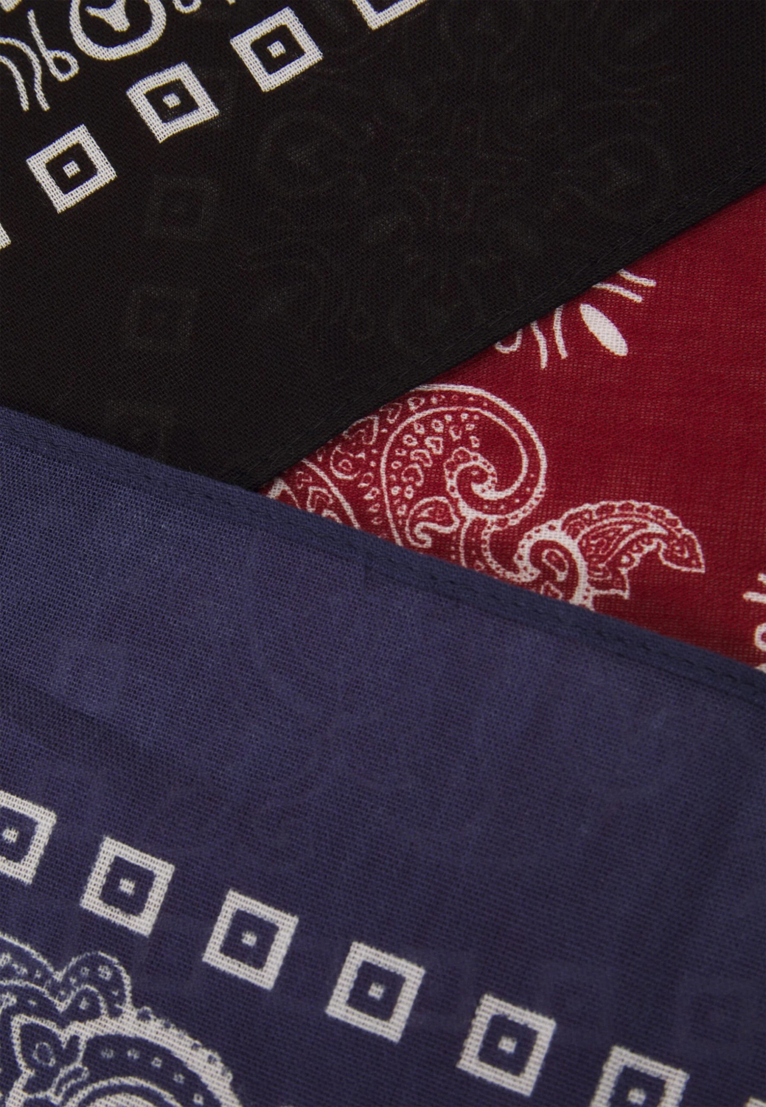 Pier One Unisex - Halsdoek - Black/Blue/Red 3 Pier One Unisex - Halsdoek - Black/Blue/Red - Afbeelding 3