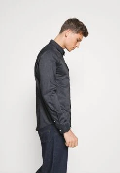 Pier One Overhemd -Blue Grey -mode 0cd407578f95494186af124479c82f9b