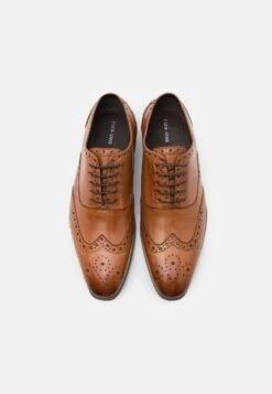 Pier One Leather - Veterschoenen - Cognac -mode 15f1d142a8814a208bbc0e7f2bb30aed