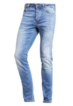 Pier One Slim Fit Jeans - Light Blue -mode 274a01b7a55044638259503c6ee8946b