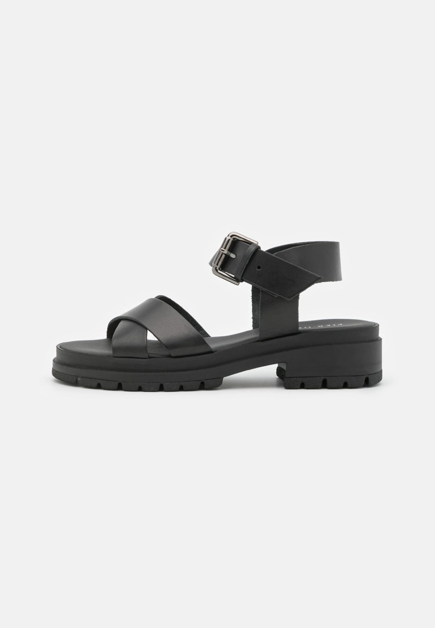 Pier One Leather - Sandalen - Black 1 Pier One Leather - Sandalen - Black
