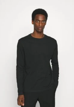 Pier One Longsleeve - Black/Dark Grey/Olive -mode 2f9f6b55af2d4174a4c10ae424b84bbe