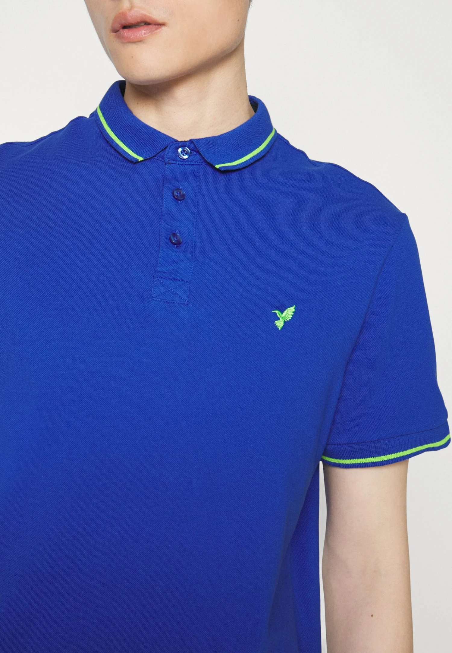 Pier One Neon Tipping Birdy - Poloshirt - Blue 5 Pier One Neon Tipping Birdy - Poloshirt - Blue - Afbeelding 5