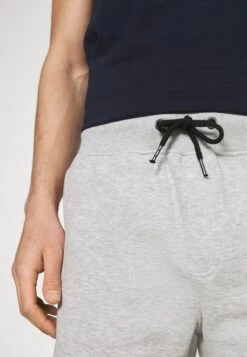 Pier One 2 Pack - Shorts - Mottled Light Grey/Dark Blue -mode 4492c0dabf24436a989a44a463fac6c0