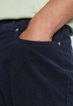 Pier One Corduroy - Broek - Dark Blue -mode 4a62c5c14b3942dd807a08dcdf55b80a