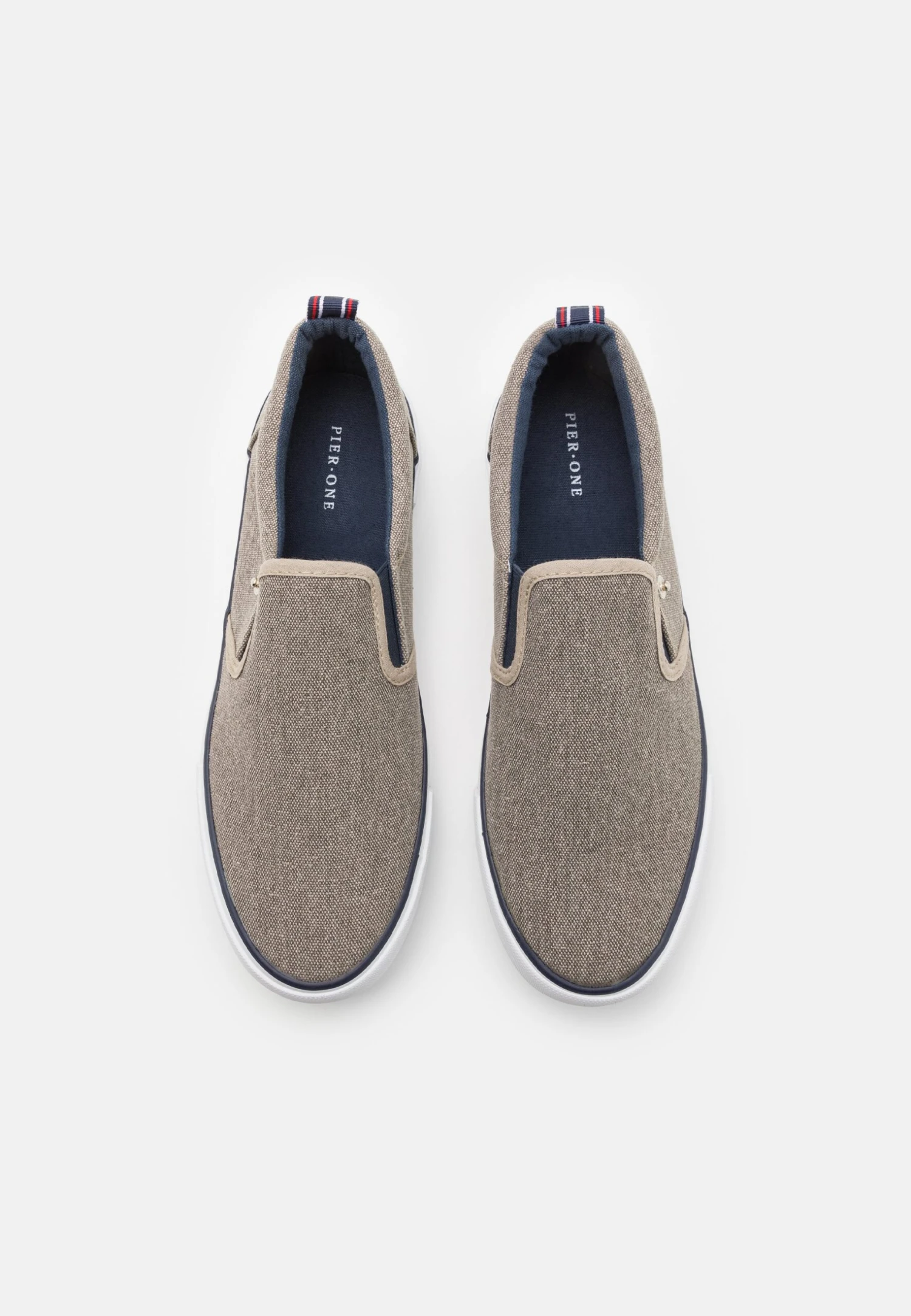 Pier One Unisex - Sneakers Laag - Taupe 4 Pier One Unisex - Sneakers Laag - Taupe - Afbeelding 4