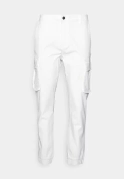 Pier One Cuffed Skinny Trouser- Cargobroek - White -mode 4e3aede249bc4129bbf969f1fa9be9f5