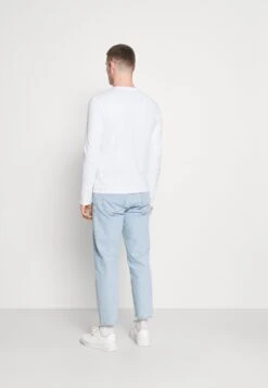 Pier One 5 Pack - Longsleeve - White/Dark Blu/Grey -mode 501e285d599547fa8b3d97a7168757c4