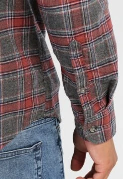 Pier One Overhemd - Grey/Coral -mode 551953d0ad2d49119280dd58cb3b0bb3