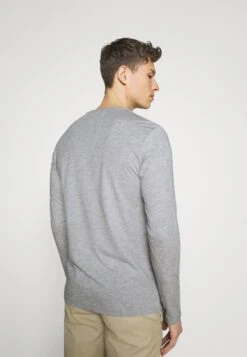 Pier One 2 Pack - Longsleeve - Dark Blue/Mottled Grey -mode 5d11c795627a43d3ae83293311d17f0a