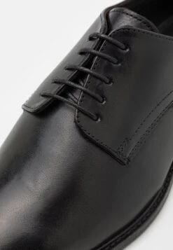 Pier One Leather - Veterschoenen - Black -mode 5df7fbd642c843e5ba8fa66bed214127