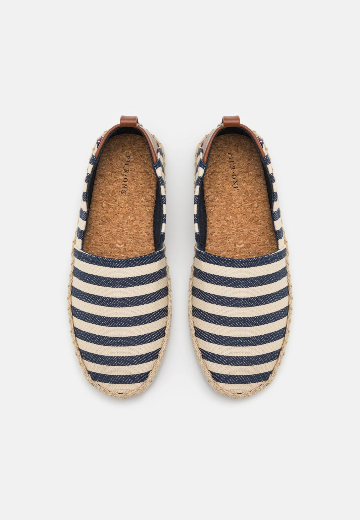 Pier One Unisex - Espadrilles - Dark Blue/White 4 Pier One Unisex - Espadrilles - Dark Blue/White - Afbeelding 4