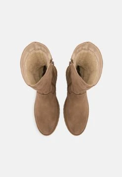 Pier One Leather Winter Boot - Laarzen - Taupe -mode 6764689a7b054af99a293cad010b9f7b