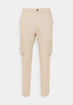 Pier One Cuffed Skinny Trouser- Cargobroek - Tan -mode 6cb40ff269ac4b5da48d78c12afd37ab