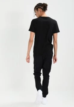 Pier One Cuffed Skinny Trouser- Cargobroek - Black -mode 6dbb3ccb81194a9bbe12e1a747acd7c6