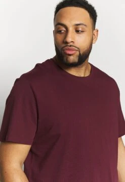 Pier One 2 Pack - T-Shirt Basic - Dark Blue/Bordeaux -mode 75b9cd712cb74ea5b97c41eb3b6bede8