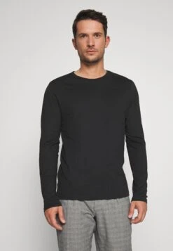 Pier One 2 Pack - Longsleeve - White/Black -mode 77d1f130bf974783921531825fa29315