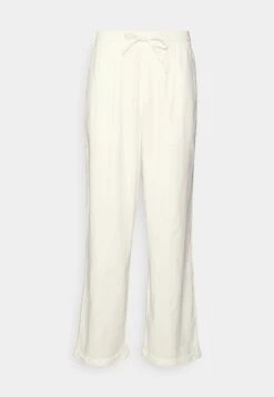 Pier One Drawcord Trousers Linen Blend - Broek - White -mode 82865836bb5b4fff94da44c3eaf1558d