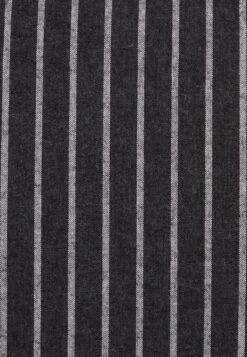 Pier One Flannel Stripes- Overhemd - Dark Grey -mode 82a7c28a78ba47269b502619ec5f502c