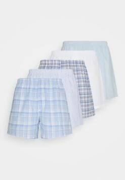 Pier One 5 Pack - Boxershort - Light Blue/White -mode 843919d02a024465b4f0a52da0998e48
