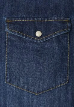 Pier One Denim - Overhemd - Blue Denim -mode 85a20135117a44ad9b8c9b030f7ffdaa
