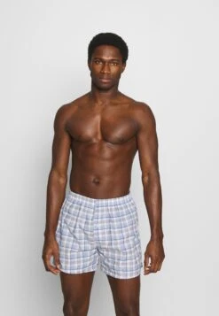 Pier One 5 Pack - Boxershort - Light Blue/White -mode 99a4bd53733c43c3a89af2e6271e1a81