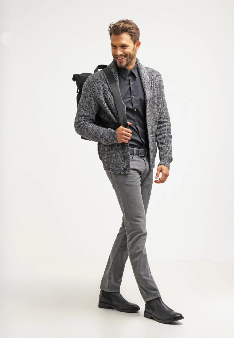 Pier One Vest - Dark Grey Melange 2 Pier One Vest - Dark Grey Melange - Afbeelding 2