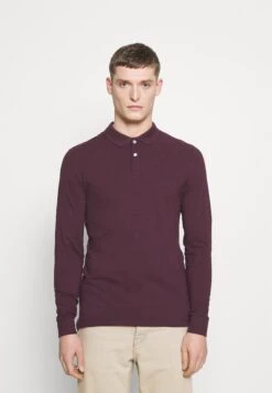 Pier One 2 Pack - Poloshirt - Bordeaux/Dark Blue -mode a3f27dd5eb454bcbb99d1bb7ed8d6687