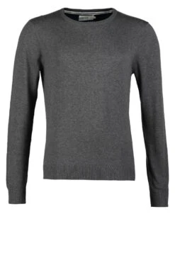 Pier One Basic Crewneck - Trui - Dark Grey Melange -mode a544139b03e5432e9796573c491ff748