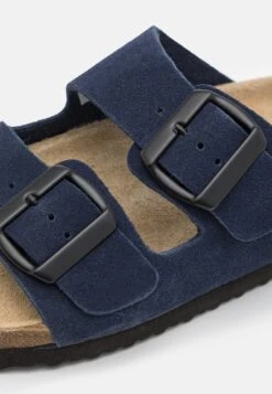 Pier One Leather Unisex - Pantoffels - Dark Blue -mode a5a88158e25a4eb4b3e59dc262861c25