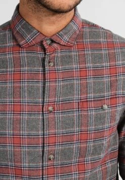 Pier One Overhemd - Grey/Coral -mode aec58b86fdd04742b8391be56b121545