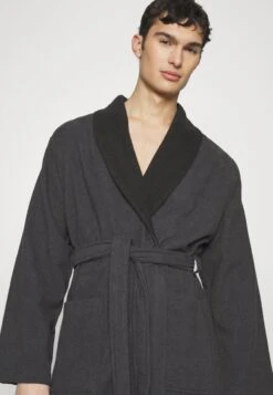Pier One Shawl Towel Bathrobe - Badjas - Dark Grey 9 Pier One Shawl Towel Bathrobe - Badjas - Dark Grey -mode aedd72cbd7d04b83bcef8a6c104e08f9