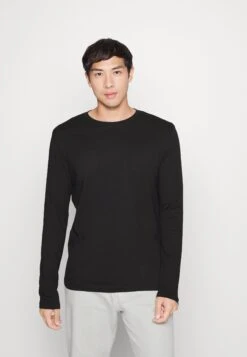 Pier One 5 Pack - Longsleeve - Light Grey/White/Black -mode b0a1cdb8bff64936aa51fba3404c414c