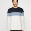 Pier One Sweater - Blue/Off-White/Grey