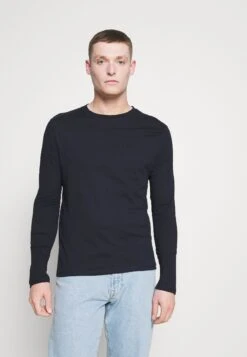 Pier One 5 Pack - Longsleeve - White/Dark Blu/Grey -mode b6bd0ebd2c8b455da43c6a1b757461c3