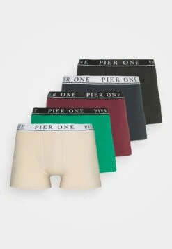 Pier One 5 Pack - Onderbroeken - Beige/Green/Bordeaux -mode bc7bad60932445cabd41ffd20695bb0b