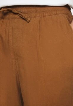 Pier One Drawcord Trousers Linen Blend - Broek - Brown -mode bedf8e1eb0ea4ab1b26ff4d546d32792