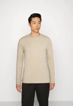 Pier One Longsleeve - Light Green/Beige/Dark Blue -mode c283e46f5065451f80a10391d3305a03