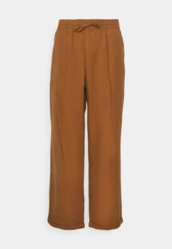 Pier One Drawcord Trousers Linen Blend - Broek - Brown -mode c4ae8584f74e4db6851401113131d1a0