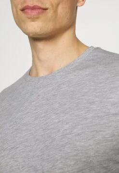 Pier One 2 Pack - Longsleeve - Dark Blue/Mottled Grey -mode cd6ec0e4a5ce4da2ad93f26320d69450