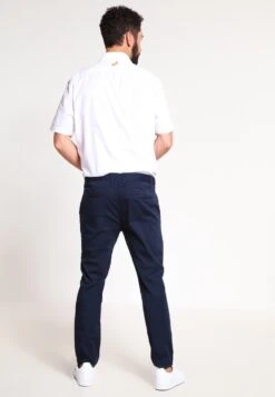 Pier One Chino - Dark Blue -mode d781d37eda76425a93e9a0a3b37f56fe