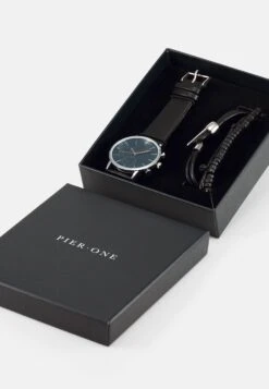 Pier One Set - Horloge - Black -mode e3698392312245d48955706d88c064dc