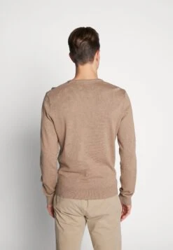 Pier One Basic Crewneck - Trui - Mottled Beige -mode e45875b79af34307b546bc88a1571a7e