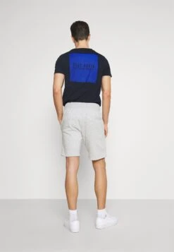 Pier One 2 Pack - Shorts - Mottled Light Grey/Dark Blue -mode e60f7b3fdabf4ebdaf4ab507e95d2596