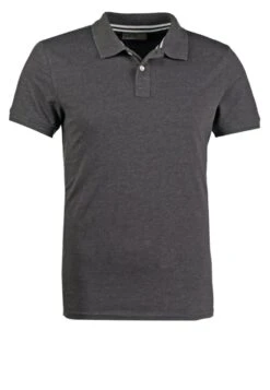 Pier One Poloshirt - Dark Grey Melange -mode e696389ad42f4800a8341eceda477bc7