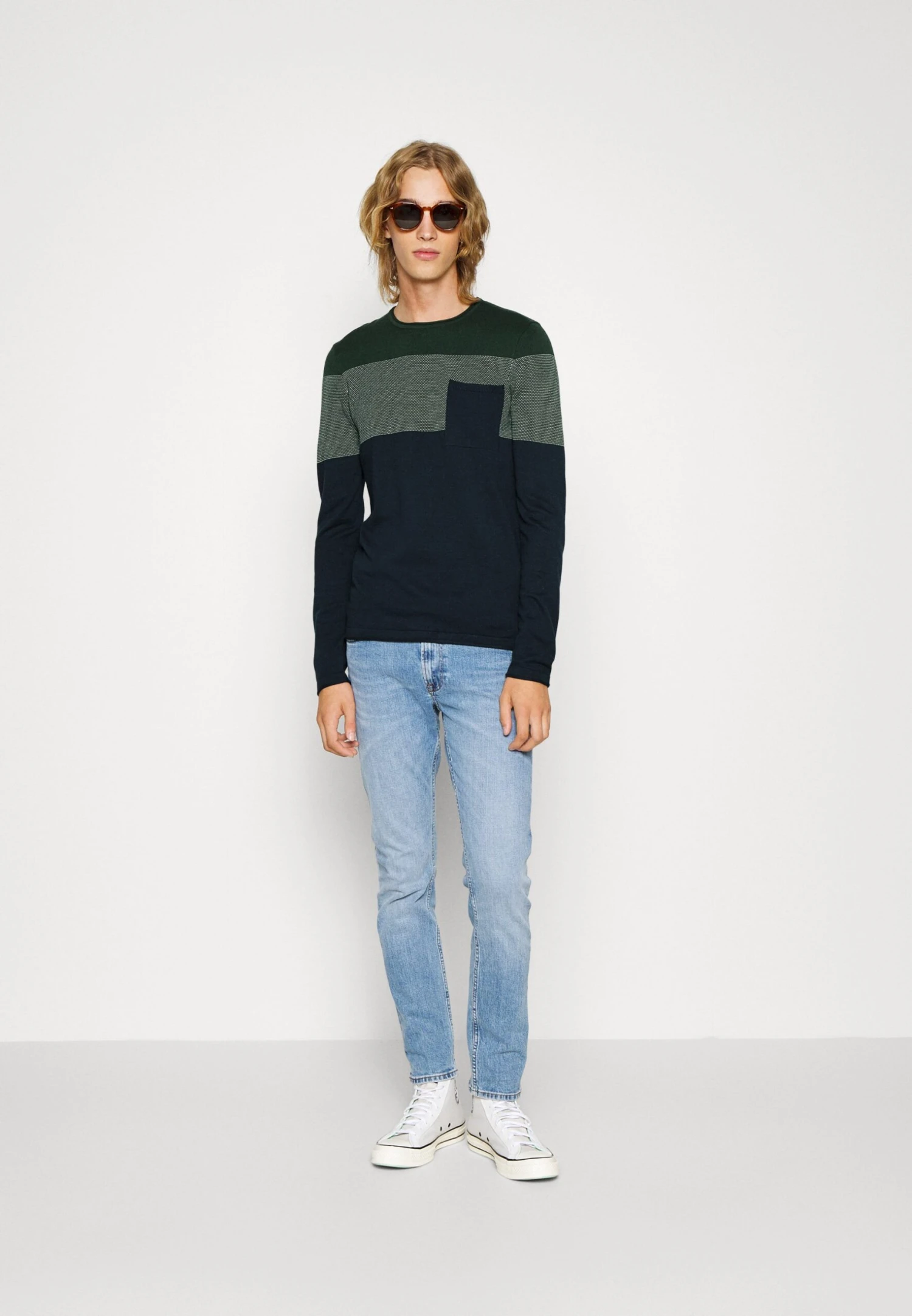 Pier One Trui - Green/Blue 2 Pier One Trui - Green/Blue - Afbeelding 2