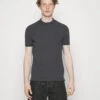 Pier One T-Shirt Basic - Mottled Dark Grey