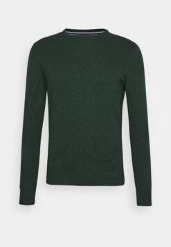 Pier One Basic Crewneck - Trui - Mottled Dark Green -mode ed0d07d298fc4765845341d2b8f1838a