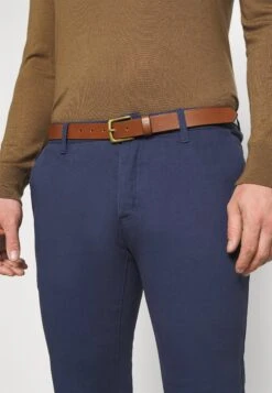 Pier One Belted - Chino - Dark Blue -mode f0de2ed3c221491eb7c8be84f3e739f9