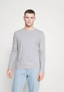 Pier One 5 Pack - Longsleeve - White/Dark Blu/Grey -mode f1774a4a7a3f444e865f7b6e75b4c3ba